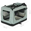 Geanta transport animale, cadru pliabil, 82 x 58 x 58 cm, pereti ventilati