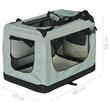 Geanta transport animale, cadru pliabil, 90 x 61 x 65 cm, pereti ventilati