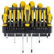 Set 17 surubelnite cu varfuri magnetice, 21 x biti, Crom Vanadiu, Maner ergonomic