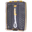 Set biti cu antrenor cu clichet, 80 piese, prelungitor magnetic