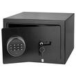 Seif electronic cu 2 x cheie si cifru, 31 x 20 x 20 cm, Negru, Indicatoare led