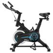 Bicicleta spinning, max 100 kg, timp, distanta, viteza, calorii, ritm cardiac, Transmisie curea