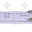 Placa pilates multifunctionala 9 in 1, max 150 kg, 2 manere flotari, 2 extensii, 4 cotiere, genunchiere, contor, Violet