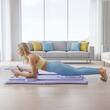 Placa pilates multifunctionala 9 in 1, max 150 kg, 2 manere flotari, 2 extensii, 4 cotiere, genunchiere, contor, Violet