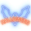 Decoratiune perete cu led Bat Halloween, USB, dimensiune 420 x 20 x 310 mm