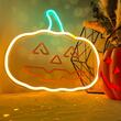 Decoratiune perete cu led Dovleac Halloween, USB, 340 x  20 x 315 mm