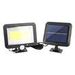 Proiector solar led, 600 lm, senzor de miscare PIR, senzor de lumina, IP65, 1800 mAh, 8 W