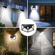 Proiector solar led, 480 lm, senzor de miscare PIR, IP65, 1200 mAh, 6 W