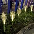Decoratiune solara cu led tip iarba, Inox/ABS/PVC, 5 lm, Lumina calda 3000K, IP44