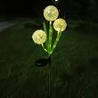 Decoratiune solara cu led, Inox/ABS/PVC, 5 lm, Lumina calda 3000K, IP44, Inaltime 75 cm