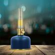 Lampa cu led Retro Petrol, alimentare baterie Li-Ion, USB-C, lumina calda 3000K, 2 W, 110 x 110 x 220 mm, Albastru