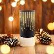 Decoratiune luminoasa de Craciun, Led, 3xAA, Negru/Auriu, Lumina calda