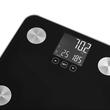 Cantar smart din sticla securizata, max 180 kg, masurare grasime corporala, apa, masa musculara, oase, Negru