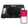 Cantar Smart fitness, Conexiune Bluetooth pentru iOS și Android, max 150 kg, Negru