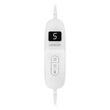 Patura electrica, 160 W, Temperatura reglabila 9 niveluri, Telecomanda, Timer, 180 × 130 cm, Gri