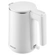 Fierbator electric, capacitate 1 l, putere 1500 W, Alb, filtru, Inox