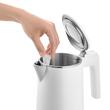 Fierbator electric, capacitate 1 l, putere 1500 W, Alb, filtru, Inox