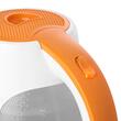 Fierbator electric, capacitate 1.5 l, putere 2200 W, Alb/Portocaliu, filtru anticalcifiere