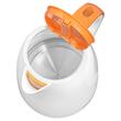 Fierbator electric, capacitate 1.5 l, putere 2200 W, Alb/Portocaliu, filtru anticalcifiere