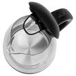 Fierbator electric, capacitate 1.2 l, putere 2200 W, Negru, filtru anticalcifiere, sticla