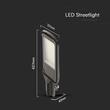 Corp iluminat stradal led 100W, 8700 lm, Rece 6500K, corp Aluminiu, 437 x 200 x 40 mm