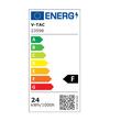 Plafoniera Led rotunda 24 W, 2500 lm, dimensiune 240 x 38 mm, 6500k Rece, Alba,  IP54