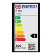 Corp iluminat pentru hale industrial, Aluminiu, 200 W, 17540 lm, 6500K, IP65, 326 x 80 mm