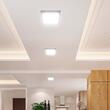 Plafoniera Led patrata 12 W, 1200 lm, dimensiune 167.3 x 167.3 x 30.7 mm, 6500K Rece, Alba,  IP20
