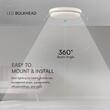 Plafoniera Led rotunda 24 W, 2500 lm, dimensiune 240 x 38 mm, 6500k Rece, Alba,  IP54