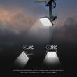 Proiector led cu incarcare solara, 10 W, Lumina Rece/Neutra, 1500 lm, IP65, 134 x 31.2 x 121 mm, Senzor de miscare