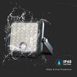 Proiector led cu incarcare solara, 10 W, Lumina Rece/Neutra, 1500 lm, IP65, 134 x 31.2 x 121 mm, Senzor de miscare