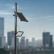 Proiector led cu incarcare solara, 10 W, Lumina Rece/Neutra, 1500 lm, IP65, 134 x 31.2 x 121 mm, Senzor de miscare