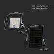 Proiector led cu incarcare solara, 10 W, Lumina Rece/Neutra, 1500 lm, IP65, 134 x 31.2 x 121 mm, Senzor de miscare