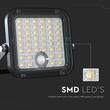 Proiector led cu incarcare solara, 10 W, Lumina Rece/Neutra, 1500 lm, IP65, 134 x 31.2 x 121 mm, Senzor de miscare