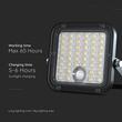 Proiector led cu incarcare solara, 10 W, Lumina Rece/Neutra, 1500 lm, IP65, 134 x 31.2 x 121 mm, Senzor de miscare