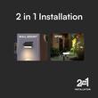 Lampa solara pentru gradina/casa, 80 lm, lumina calda 3000K, IP65, fixare in 2 moduri