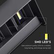 Aplica led perete, Aluminiu, 24 W, Lumina calda 3000K, 2720 lm, IP65, 200 x 100 x 100 mm