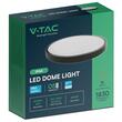 Plafoniera rotunda led, IP44, 18 W, chip Samsung, lumina neutra 4000K, 1830 lm, 250 x 63 mm, Alb/Negru