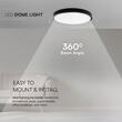 Plafoniera rotunda led, 24 W, chip Samsung, lumina rece 6500K, 2500 lm, 295 x 55 mm, Alb/Negru, IP44