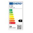 Plafoniera rotunda led, 24 W, chip Samsung, lumina rece 6500K, 2500 lm, 295 x 55 mm, Alb/Negru, IP44