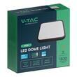Aplica led patrata, 18W, Alb rece 6500K, 1830 lm, IP44, SMD cip Samsung, 250 x 250 x 65 mm, Negru