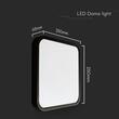 Aplica led patrata, 18W, Alb rece 6500K, 1830 lm, IP44, SMD cip Samsung, 250 x 250 x 65 mm, Negru