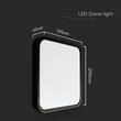 Plafoniera patrata Led 24 W, 2500 lm, dimensiune 295 x 295 x 65 mm, 6500k, Neagra, IP44