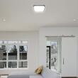 Plafoniera patrata Led 24 W, 2500 lm, dimensiune 295 x 295 x 65 mm, 6500k, Neagra, IP44