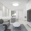 Plafoniera Led cu senzor de miscare 24 W, 2500 lm, dimensiune 350 x 61 mm, 4000k Neutra, Alba,  IP44, Telecomanda