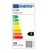 Plafoniera led cu senzor miscare si telecomanda, Interior/Exterior IP44, 4000K, 2500 lm, 24 W, dimensiune 350 x 61 mm, Negru, Rotunda