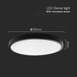 Plafoniera led cu senzor miscare si telecomanda, Interior/Exterior IP44, 4000K, 2500 lm, 24 W, dimensiune 350 x 61 mm, Negru, Rotunda
