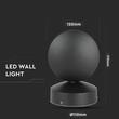 Aplica led, 7W, Alb cald 3000K, 770 lm, IP65, 110 x 120 x 170 mm, Negru, Aluminiu