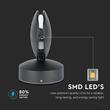 Aplica led, 7W, Alb cald 3000K, 770 lm, IP65, 110 x 120 x 170 mm, Negru, Aluminiu