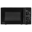 Cuptor cu microunde Toshiba 800 W, capacitate 20 l, Timer, Negru, Panou de comanda mecanic